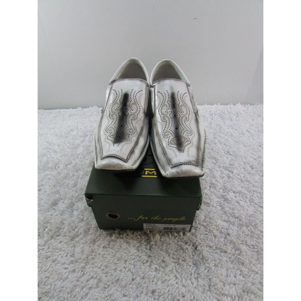 Jump for the People Wild 22201M-011 White Mens Loafers Size 11